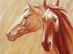 Horses set free II 38x46 cm